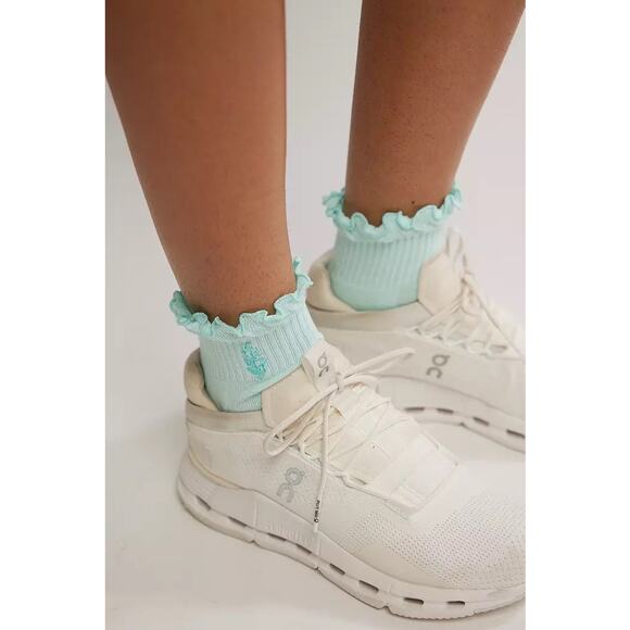 FP Movement Women's Classic Ruffle Socks Pistachio - Picture 1 of 2